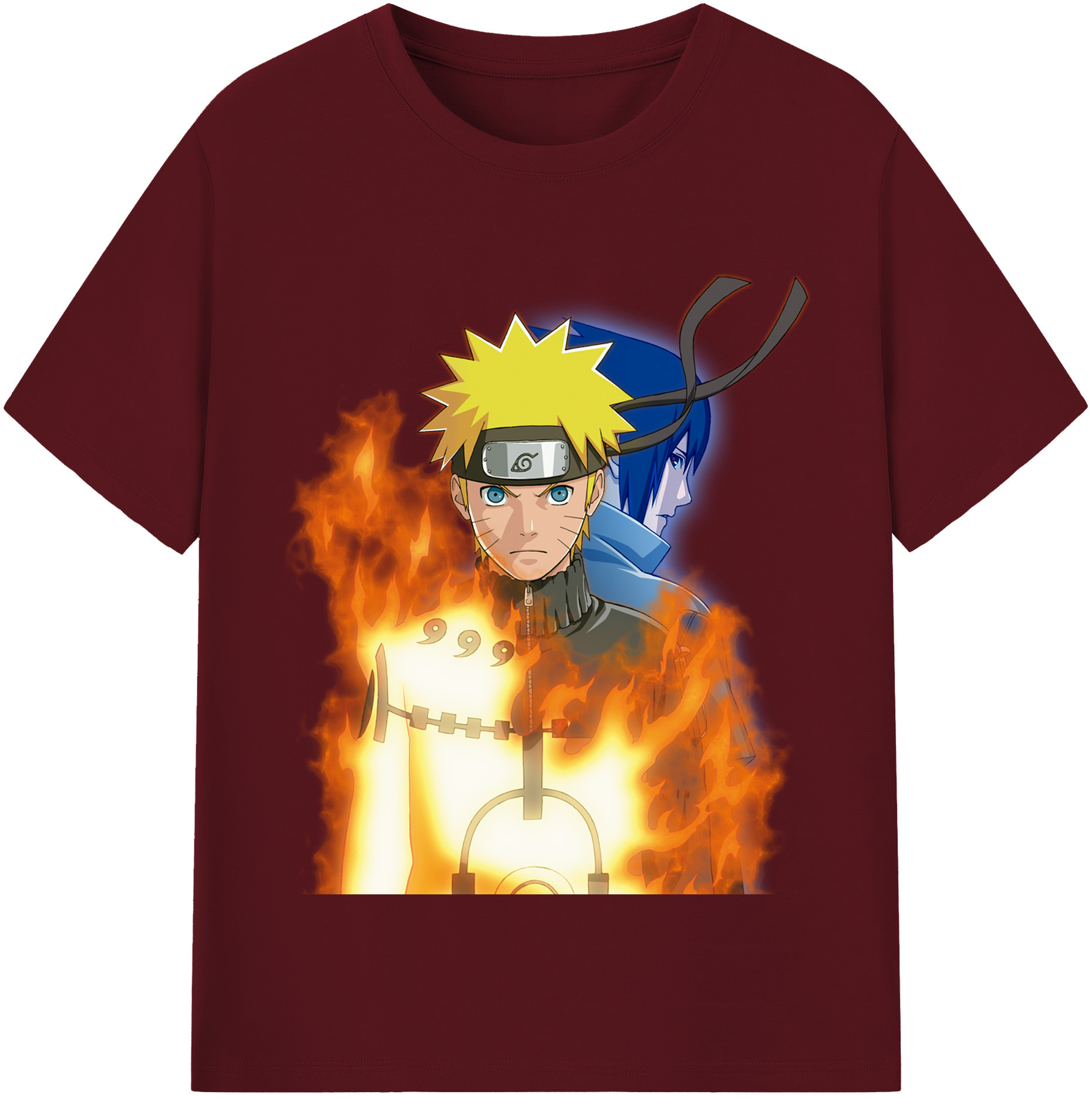 （画像用） NARUTO -ナルト- うずまき ナルト Uzumaki Naruto 綿100％半袖Tシャツ（フロントプリント）